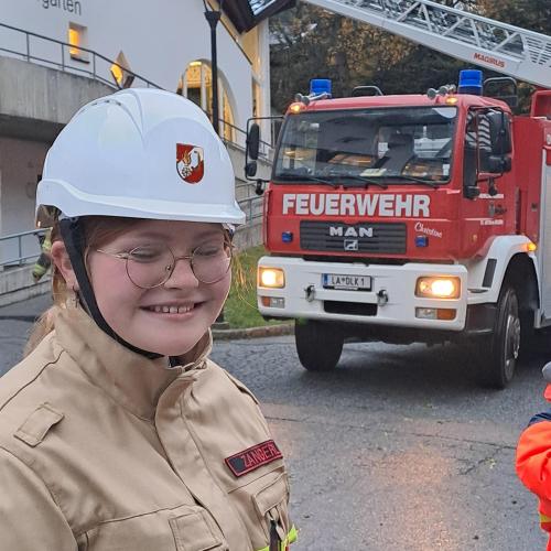 Feuerwehrübung in der Volksschule Flirsch, 2024