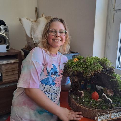 Krippenbauen in der VS Flirsch: Endergebnis