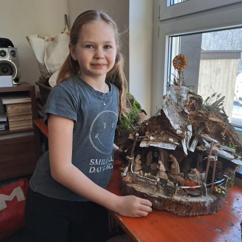 Krippenbauen in der VS Flirsch: Endergebnis