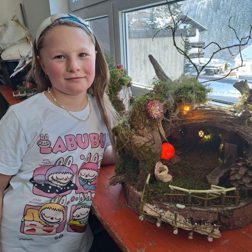 Krippenbauen in der VS Flirsch: Endergebnis