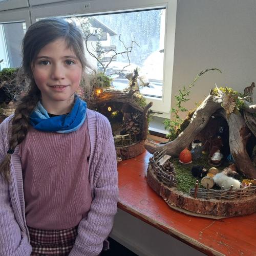 Krippenbauen in der VS Flirsch: Endergebnis