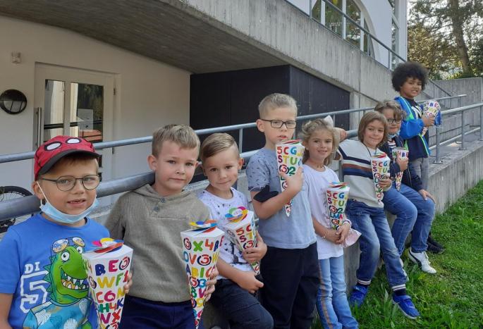 © Alexandra Berger Erste Klasse der Volksschule Flirsch 2021/22